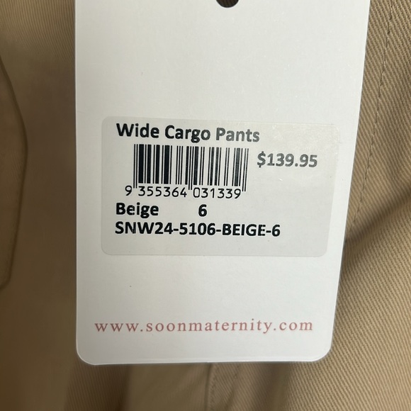 New with tags, Soon Maternity Cargo Pants - Picture 9 of 9